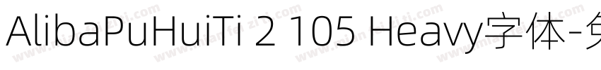 AlibaPuHuiTi 2 105 Heavy字体字体转换
